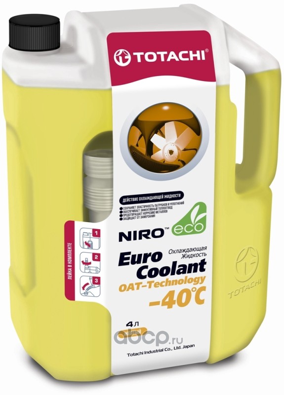 Охлаждающая жидкость NIRO EURO COOLANT OAT - Technology   -40 C     4л